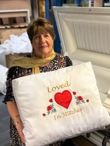 American Caskets’ popularity leads to new embroidered innovation from Colourful Coffins